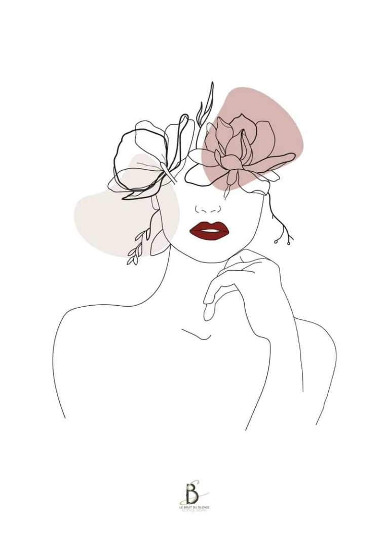 Femme fleurs 1