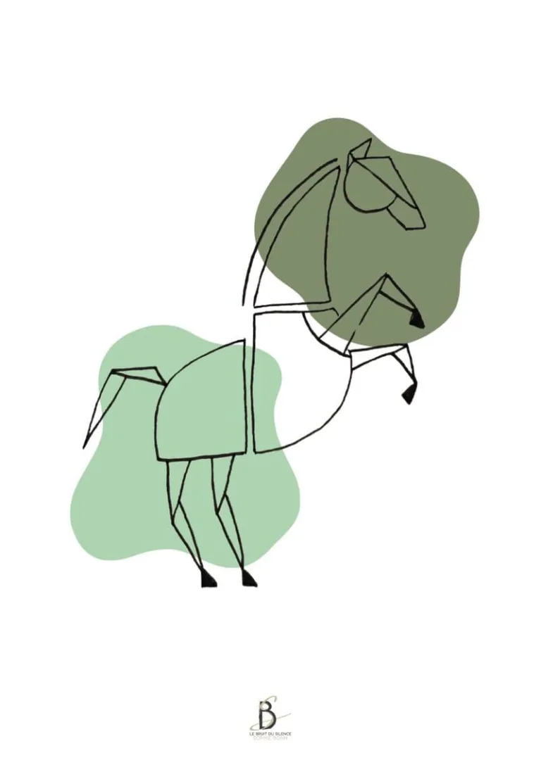 Cheval vert