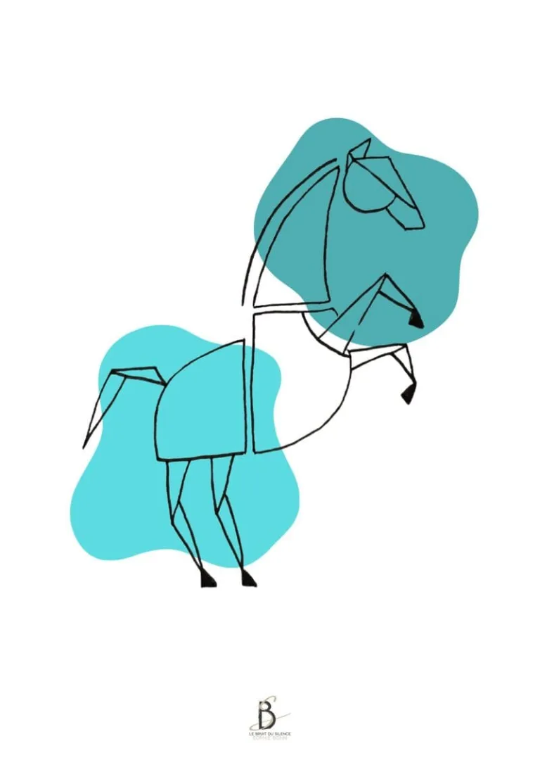 Cheval bleu