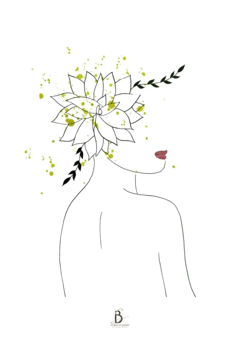 Femme fleurs 2