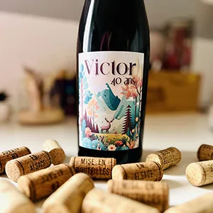 étiquettes de vin